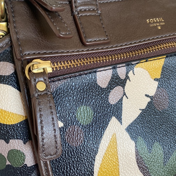 Fossil Tessa Satchel Floral Bag - Picture 6 of 15